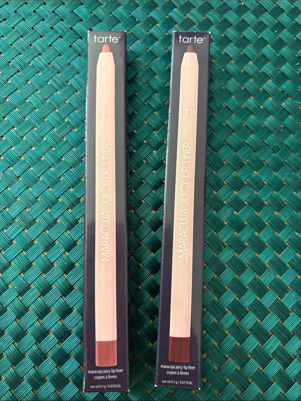 tarte Maracuja Juicy Lip Liner bundle- Deep Mauve and Brick- NWT